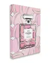 Stupell Pink Macaron Dessert Perfume Fashion Bottle Wall Art In Pink