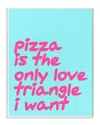 Stupell Pizza Love Triangle By Lulusimonstudio
