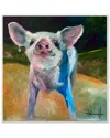 Stupell Proud And Painterly Piglet With Earrings By Main Line Art & Design