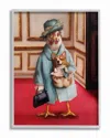 Stupell Queen Chicken With Corgi Regal Animal Humorwall Art