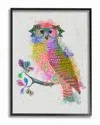 Stupell Rainbow Splash Owl In Glasses By Fab Funky Framed Art