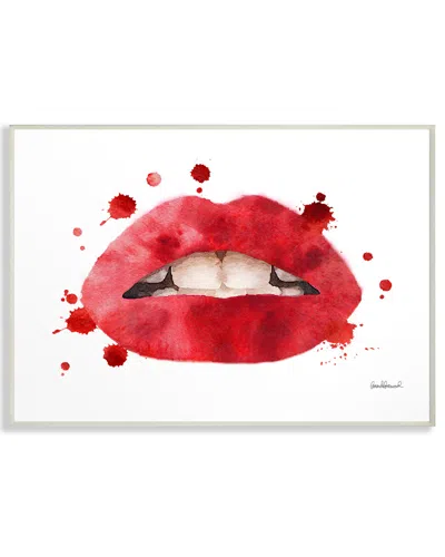 Stupell Red Lips Watercolor Splash By Amanda Greenwood