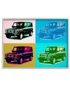 Stupell Retro Pop Vintage Utility Safari Truck Blue Pink By Daniel Sproul Wall Art