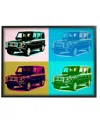 Stupell Retro Pop Vintage Utility Safari Truck Blue Pink By Daniel Sproul Wall Art