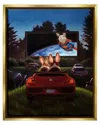 Stupell Romantic Bunny Movie Drive-in Framed Floater Canvas Wall Art By Lucia Heffernan