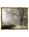 Stupell Rural Scenery Fenced Path Framed Floater Canvas Wall Art By Danita Delimont