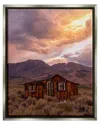Stupell Rural Sunset Countryside Hut Framed Floater Canvas Wall Art By Jeff Poe