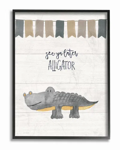 Stupell See Ya Later Alligator By Jo Moulton Framed Art