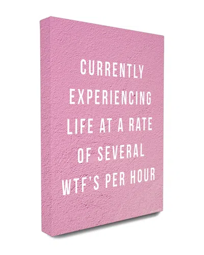 Stupell Several Wtfs Per Hour Humor Typography Canvas Wall Art By Lulusimonstudio