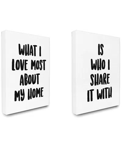Stupell Sharing Home Together 2pc Set By Lulusimonstudio
