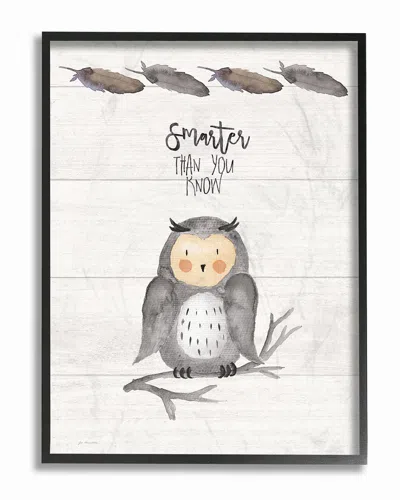 Stupell Smarter Than You Know Owl By Jo Moulton Framed Art