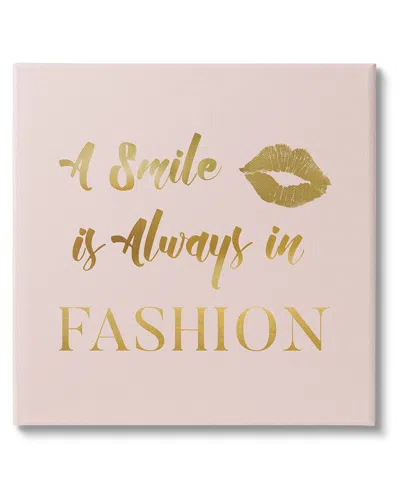 Stupell Smile Always In Fashion Glam Canvas Wall Art By Carol Robinson