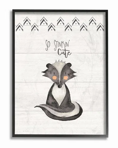 Stupell So Stinkin' Cute Skunk By Jo Moulton Framed Art