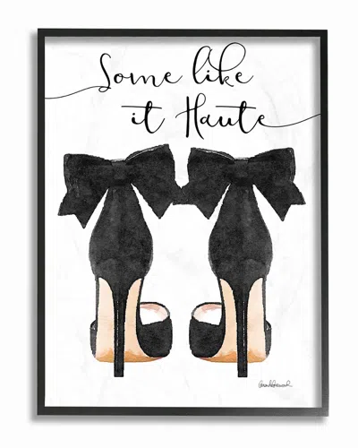 Stupell Some Like It Haute Black Pumps Heels By Amanda Greenwood Framed Art