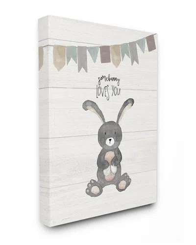 Stupell Somebunny Loves You By Jo Moulton Canvas Art In Multi