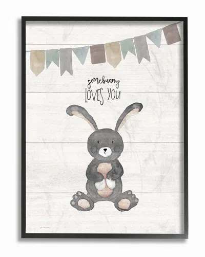 Stupell Somebunny Loves You By Jo Moulton Framed Art