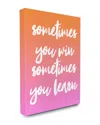 Stupell Sometimes You Win Sometimes You Learn By Lulusimonstudio