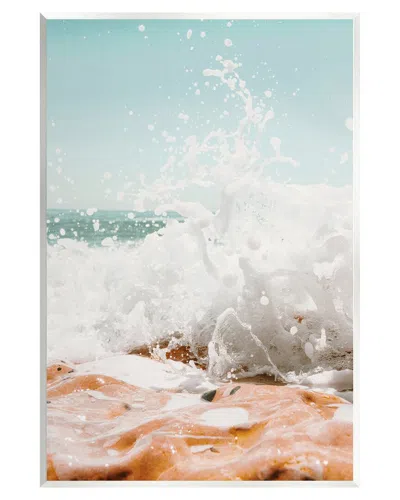 Stupell Splashing Sandy Beach Sea Foam Wall Plaque Wall Art By Krista Broadway