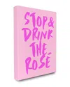 Stupell Stop And Drink The Rose By Lulusimonstudio