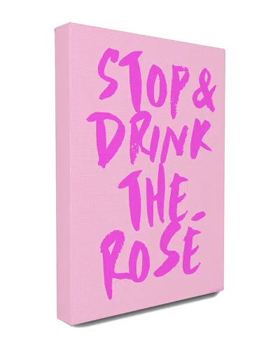 Stupell Stop And Drink The Rose Oversized Canvas Wall Art By Lulusimon Studio