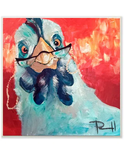 STUPELL STYLISHLY APPALLED AND PAINTERLY CHICKEN BY MAIN LINE ART & DESIGN