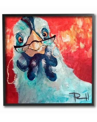 Stupell Stylishly Appalled And Painterly Chicken By Main Line Art & Design Framed Art
