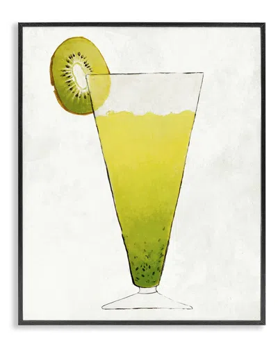 Stupell Summer Cocktail Kiwi Slice By Lorenzo Collective Wall Art In Green