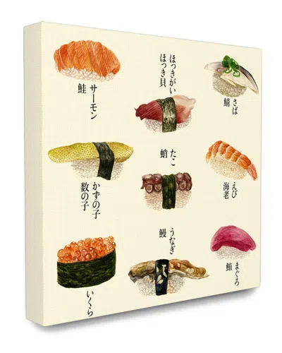 Stupell Sushi Illustration Chart