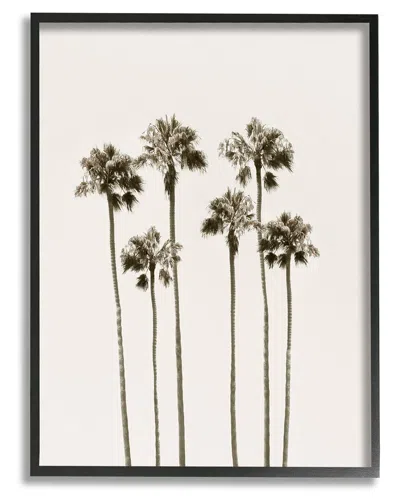 STUPELL TALL PALM TREES LOOMING FRAMED GICLEE WALL ART BY NATALIE CARPENTIERI
