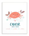 Stupell Fun Modern Zodiac Cancer