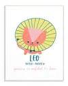 Stupell Fun Modern Zodiac Leo Lion