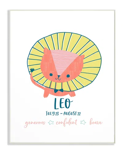 Stupell Fun Modern Zodiac Leo Lion