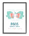 Stupell Fun Modern Zodiac Pisces