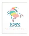 Stupell Fun Modern Zodiac Scorpio