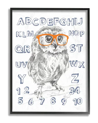 Stupell Sketch Alphabet Studious