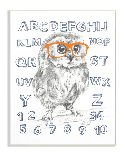 Stupell Sketch Alphabet Studious