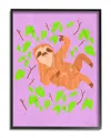 Stupell Sloth In Green Leaves