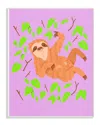 Stupell Sloth In Green Leaves