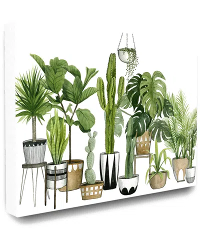 Stupell Home Decor Collection Boho Plant Scene With Cacti And Succulents In Geometric Pots Watercolor