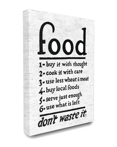 Stupell The  Home Decor Collection Food Steps Don't Waste It Subtle Birch Typography