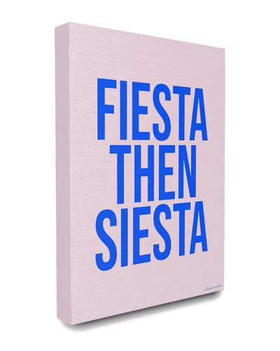 Stupell Home Decor Collection Purple And Blue Fiesta Then Siesta Typography