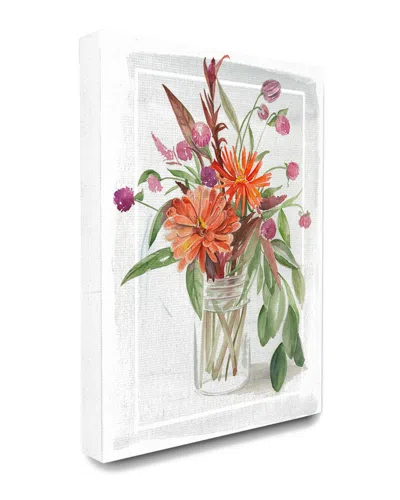 Stupell The  Home Decor Collection Summer Wildflower Bouquet In A Mason Jar Watercolor Painti