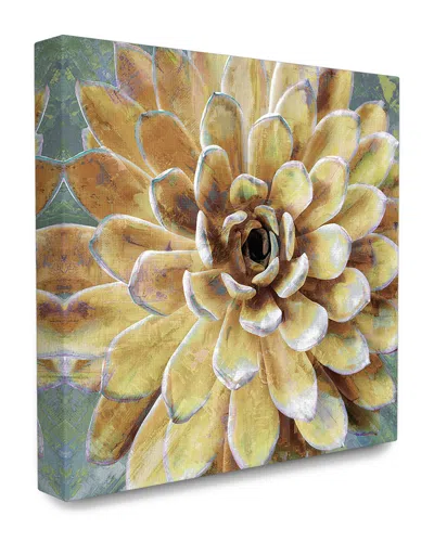 Stupell Home Decor Collection Yellow Painted Botanical Succulent Bloom Painting