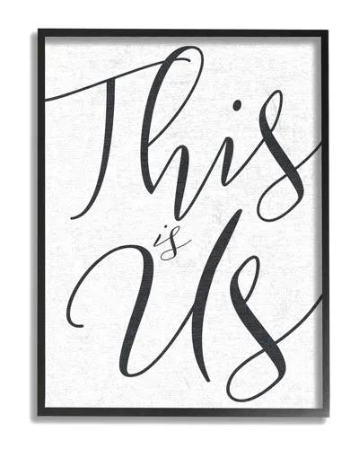 STUPELL STUPELL THIS IS US TYPOGRAPHY FRAMED ART