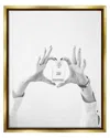 Stupell Tres Chic Heart Glam Perfume Framed Floater Canvas Wall Art By Leah Straatsma
