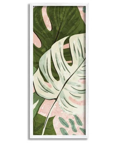 Stupell Tropical Monstera Leaf Shapes Framed Giclee Wall Art By Ziwei Li