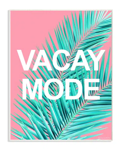 Stupell Vacay Mode Neon Palm Leaf