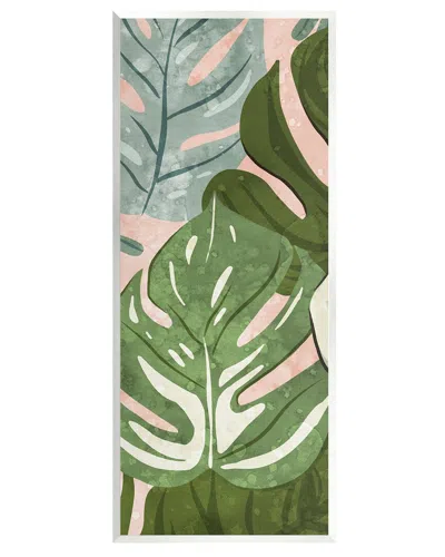 STUPELL VARIED MONSTERA LEAF PATTERN WALL PLAQUE WALL ART BY ZIWEI LI