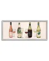 Stupell Various Wine Champagne Bottles Framed Giclee Wall Art By The Saturday Evening Post