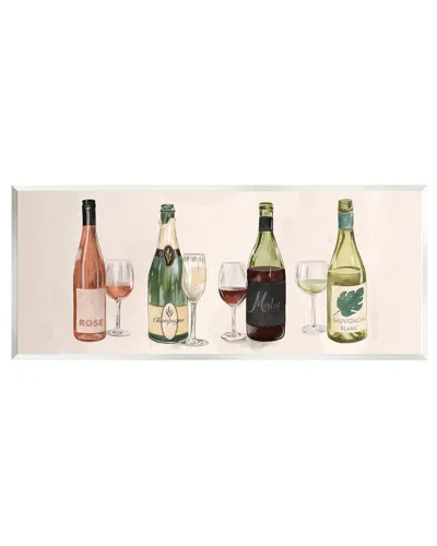 STUPELL VARIOUS WINE CHAMPAGNE BOTTLES WALL PLAQUE WALL ART BY THE SATURDAY EVENING POST